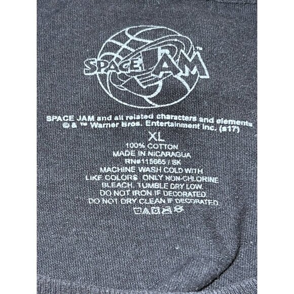 SPACE JAM Mens Short Sleeve Crewneck Adult Retro Casual Logo Sz XL - Picture 4 of 4